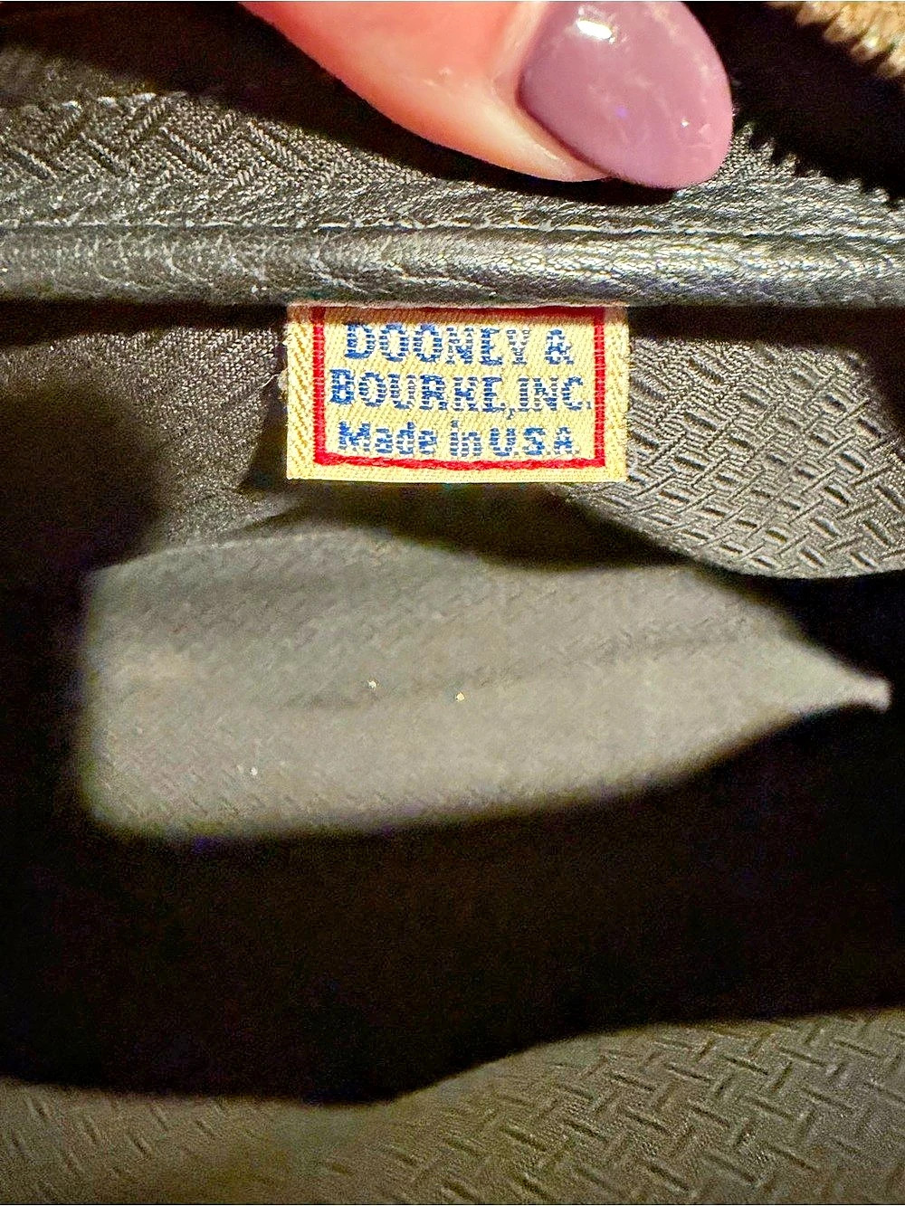 Dooney & Bourke Vintage Canvas Crossbody Bag with Leather Trim and Hang Tag - Picture 11 of 12